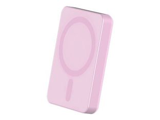 Force Power - Batterie externe - MagSafe - 5000 mAh - Rose métallisé