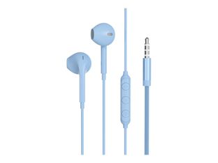 Force Play - Écouteurs avec micro - intra-auriculaire - filaire - jack 3,5mm - bleu