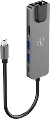 Mobility Lab - Hub Adapter USB-C 5-en-1  - 100W - gris sideral