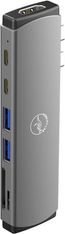 Mobility Lab - Hub Adaptateur USB-C 7-en 1 -  100W - gris sideral