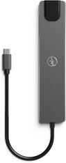 Mobility Lab - Hub Adaptateur USB-C 8-en 1 -  100W - gris sideral