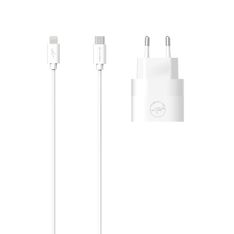 Mobility Lab - Chargeur + câble USB-C vers lightning - 2m - blanc