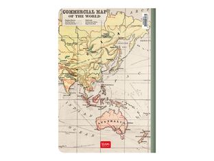 LEGAMI Travel moyenne A5 - Cahier de notes - relié - 142 x 210 mm - 40 feuilles / 80 pages - blanc - ligné