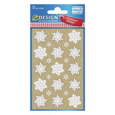 Avery - 30 stickers en sachet - 160x83x1 - flocons de neige