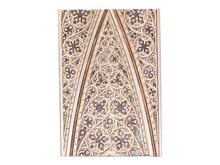 Paperblanks Duomo di Milano - Agenda - 2025 - semainier - reliure piquée - midi - 125 x 180 mm - 160 pages - papier crème - vault of the Milan cathedral - couverture blanche