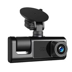 Dashcam - caméra embarqué pour voiture - 3 caméras avant, intérieur et arrière – Microphone + haut-parleur intégrés