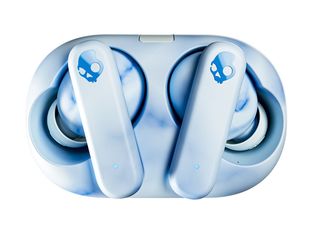 Skullcandy EcoBuds - Écouteurs sans fil avec micro - intra-auriculaire - Bluetooth - isolation acoustique - Gris glacier