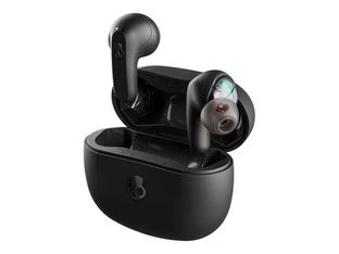 Skullcandy Rail - Écouteurs sans fil avec micro - intra-auriculaire - Bluetooth - noir brut