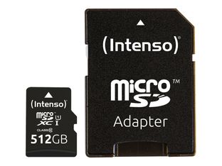 Intenso Premium - Carte mémoire SDXC  512 Go - noir