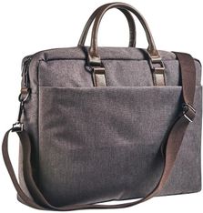 Sacoche pour ordinateur portable 15.6" - Cristo - élégance et fonctionnalité - marron