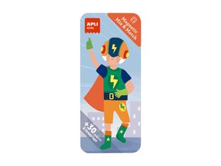 APLI kids - Magnetic Mix&Match Superheros - juego de parejas - 30 piezas