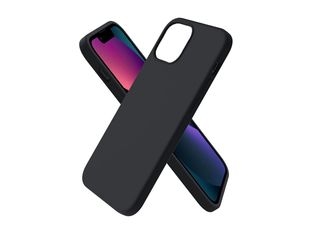 JAYM POP - Coque de protection pour téléphone portable - silicone liquide - noir - pour Apple iPhone 15