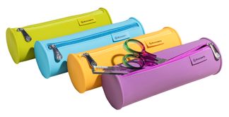 Trousse ronde - silicone - Couleurs assorties - POP'NCO
