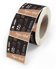 Etiquettes Festivity joyeux noel 4x3,5cm - rouleau de 500