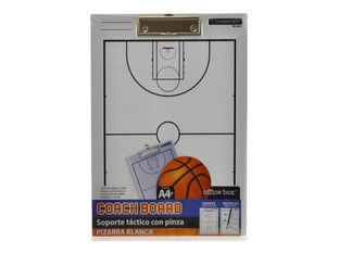 Office Box - Portapapeles - 2 vistas - para A4 Plus (230 x 320 mm) - baloncesto - blanco