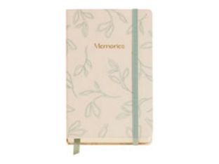 Miquelrius LEAVES IN THE WIND - Journal de bord - 90 x 140 mm - 100 feuilles - ivoire - uni - feuilles - carton rigide