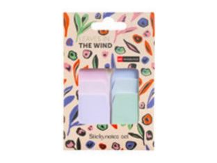 Miquelrius LEAVES IN THE WIND - Jeu de notes adhésives - 34 x 45 mm / 34 x 57 mm / 34 x 68 mm - 120 feuilles (6 x 20)