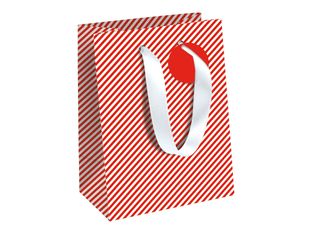 Clairefontaine - Sac cadeau - moyen - 21.5 cm x 10.2 cm x 25.3 cm - rouge