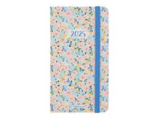Oberthur Anahita - Agenda - 2025 - semainier - poche - 95 x 175 mm - 128 pages -  blanc - pastel -  bleu ciel