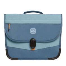 Cartable scolaire Léo - 38 cm - 2 compartiments - bleu - Biopic