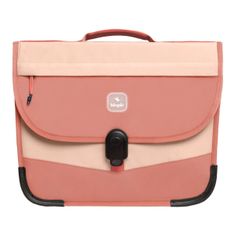 Cartable scolaire Léo - 38 cm - 2 compartiments - rose - Biopic