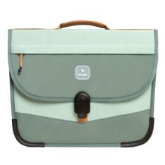 Cartable scolaire Léo - 38 cm - 2 compartiments - kaki - Biopic