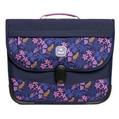 Cartable scolaire Léo - 38 cm - 2 compartiments - jungle - Biopic