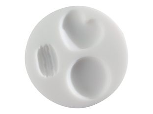 Cernit - Moule de modélisation - rond - 7 cm de diamètre - blanc - silicone
