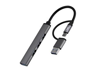 T'nB iClick - Hub - ultra mince - 1 x SuperSpeed USB 3.0 + 3 x USB 2.0 - de bureau