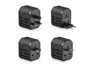 PRESTICO AC4 - Adaptateur pour prise d'alimentation avec adaptateur de charge USB pour USB, 24 pin USB-C (F) - CA 100-240 V - Prise en charge de Power Delivery