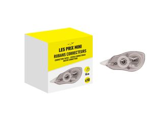 Les Prix Mini - 10 Rubans correcteurs - 5mmx10m  
