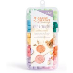 Graine Créative - Perles cire pastel  - 200 pièces pour sceaux