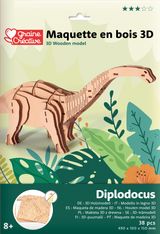 Maquette bois 3D - Diplodocus - 38 pièces