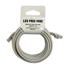 Cable RJ45 - F/UTP Cat 6 - 5m - gris - LES PRIX MINI