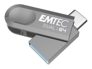 EMTEC Dual D280 - Clé USB 64 Go - USB 3.2 Gen 1