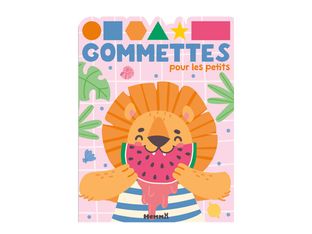 Lion pastèque - Gommettes pour les petits