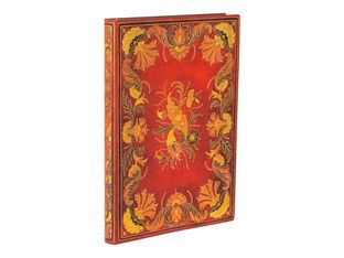 Paperblanks Flexis Fiammetta - Journal - 120 x 175 mm - 88 feuilles / 176 pages - ligné - Baroque - couverture rouge - papier
