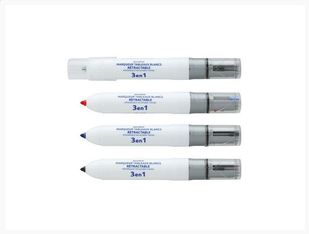 Marqueur effaçable multicolore JUVENILIA 3 en 1 - pointe fine 