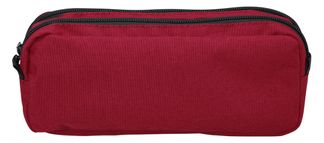 Trousse SCHOOL Maxi 2 compartiments coloris bordeaux deux tons
