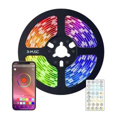 R-Music - Bande LED - 3m - Connecté avec app & Multicolore