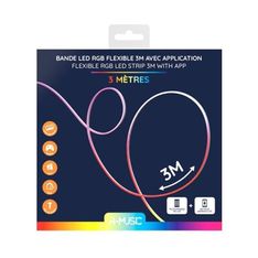 R-Music - Bande LED - 3m - 16 couleurs & télécommande