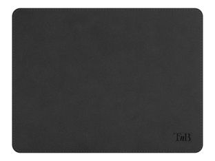 T'nB MADE IN FRANCE - Tapis de souris - cuir véritable recyclé - noir