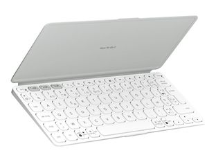 Logitech Keys-To-Go 2 - Clavier sans fil - Bluetooth LE - Azerty - Français - gris pâle