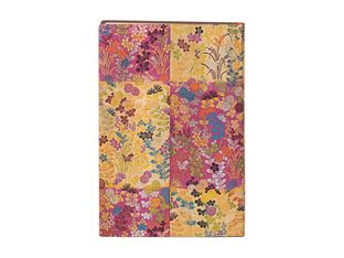 Paperblanks Flexis Japanese Kimono - Cahier de notes - reliure piquée - mini - 90 x 140 mm - 104 feuilles / 208 pages - ligné - kara-ori - rose