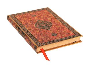 Paperblanks Persian Poetry - Journal - reliure piquée - midi - 120 x 180 mm - 144 pages - papier ivoire - uni - layla - couverture rouge