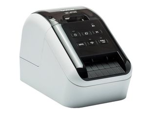 Brother QL-810Wc - Imprimante d'étiquettes monochrome - thermique direct - USB 2.0, Wi-Fi(n) - noir brillant, blanc