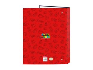 Super Mario - Archivador de anillas - ancho de la espina: 40 mm - Folio - para 265 x 330 mm - trick