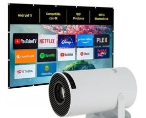 Iggual Pack mini proyector + lona de proyección 120" plegable