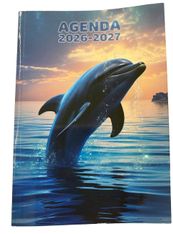 Agenda scolaire Dauphin - 1 jour par page - 12x17 cm - Les Editions du Belon