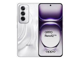 OPPO Reno12 - 5G smartphone - SIM doble - RAM 12 GB / Memoria interna 256 GB - microSD slot - pantalla OLED - 6.7" - 2412 x 1080 píxeles (120 Hz) - 3 x cámaras traseras 50 MP, 8 MP, 2 MP - front camera 32 MP - plata astro